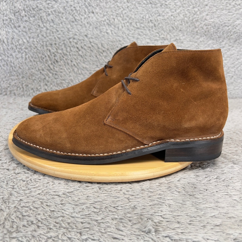 Thursday Boot Co Scout Suede Chukka Boots Mens 10.5 Cognac Brown Handcrafted